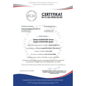Certyfikat jakości Kodi Sport